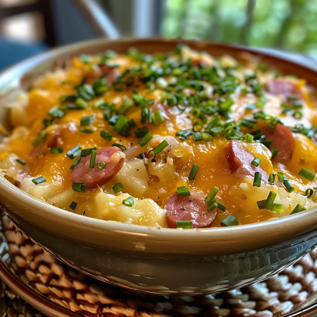 Step-by-Step Guide Making Slow Cooker Cheesy Kielbasa Hashbrown Casserole