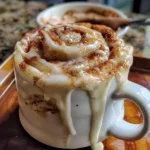 Cottage Cheese Cinnamon Roll Mug Cake
