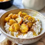 Healthy Peach Pie Cottage Cheese Bowl Recipe