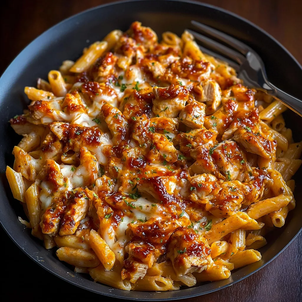 One Skillet BBQ Cheesy Chicken Pasta 2 image 1778601912561