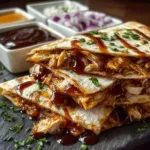 Hot Honey BBQ Chicken Quesadillas