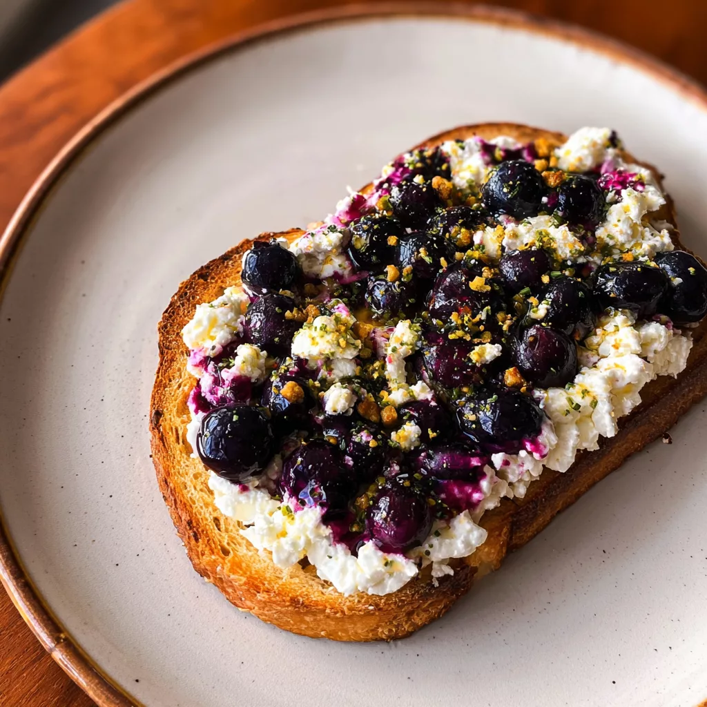 Air Fryer Blueberry Cottage Cheese Toast 2 image 1778671338294