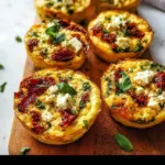 Protein-Packed Sun-Dried Tomato & Feta Egg Bites