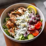 Greek Chicken Power Bowls with Whipped Feta