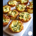 Easy Spinach & Artichoke Dip Egg Bites