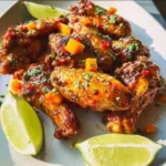 Crispy Air Fryer Mango Habanero Chicken Wings