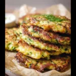 Crispy Zucchini Fritters - High Protein