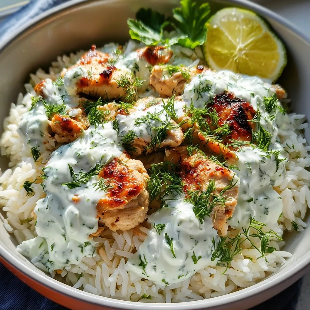One-Pan Chicken Tzatziki Rice: A Quick Mediterranean Meal