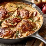 Creamy Apple Cider Chicken Skillet Recipe