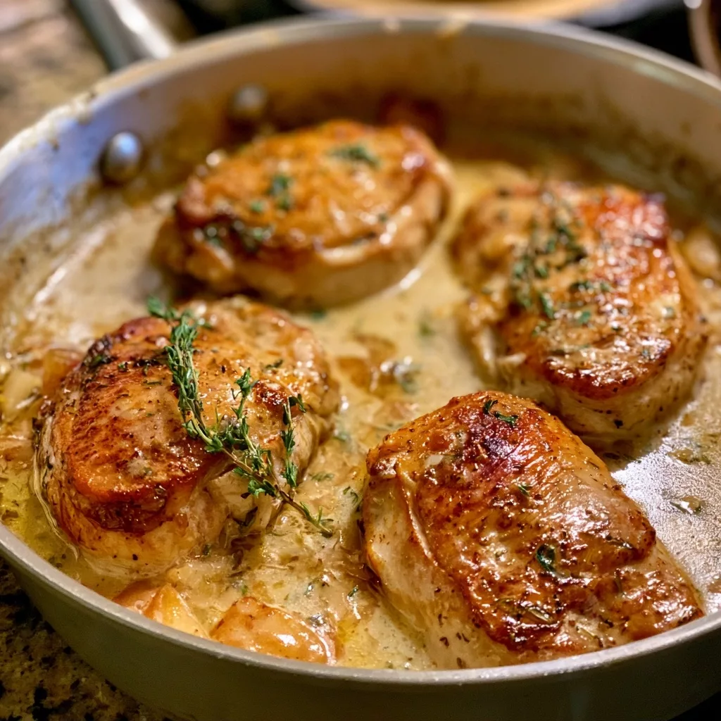 Creamy Apple Cider Chicken Skillet Recipe 3 image 1790360093543